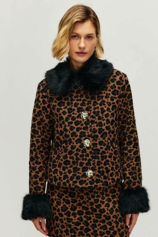 Imagem de Casaco Mica Jacquard City Le Blog